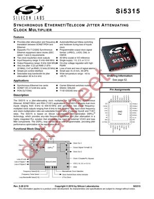 SI5315A-C-GM datasheet  